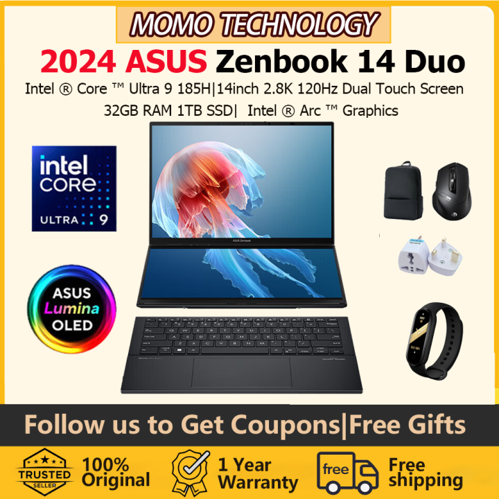 【ASUS Warranty】2024 ASUS Zenbook 14 Duo Laptop|UX8406M|ASUS Zenbook14 ...