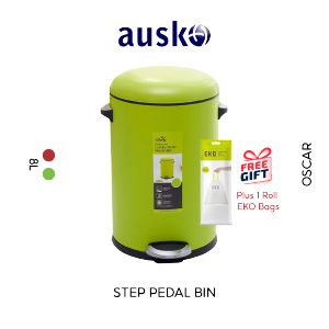 OSCAR DASH | G2461 | 8-12L | Step Pedal | Waste Bin | Soft Closing | Multiple Colours | Trash Bin | Dustbin | Dustbin for Kitchen | Dustbin for Toilet