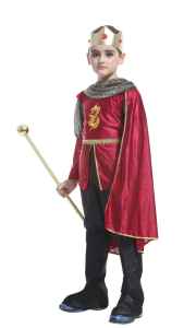 Baby Fourth Couture United Nation Red Finland King with Cape Costume for Kids National Attire for UN Events for Kids