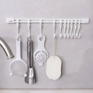 Thanh 6 Móc Dán Tường Siêu Dính Trong Suốt Treo Đồ Quần Áo Khăn Đồ Dùng Nhà Bếp