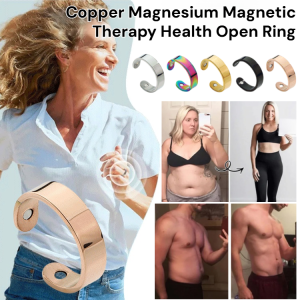 Copper Magnesium Magnetic Therapy Health Open Ring Adjustable Health Care Ring Mens Minimalist Jewelry