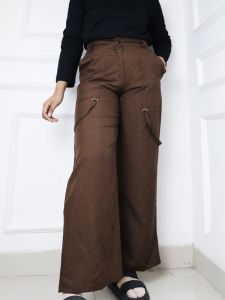 Celana Panjang Wanita Terbaru 2023 Harlee Long Pants Bahan Linen Polos Celana Kulot Wanita Ootd Style Kekinian