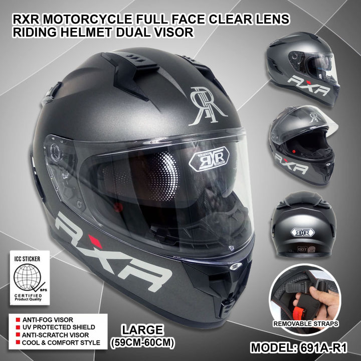 Motorcycle Helmets Ece Certified RXR Motorcycle DUAL VISOR FULL