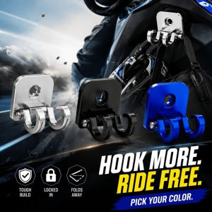 Cnc Aluminum Foldable Double Hook With Lock Buckle For Honda Giorno Scoopy Grand Filano