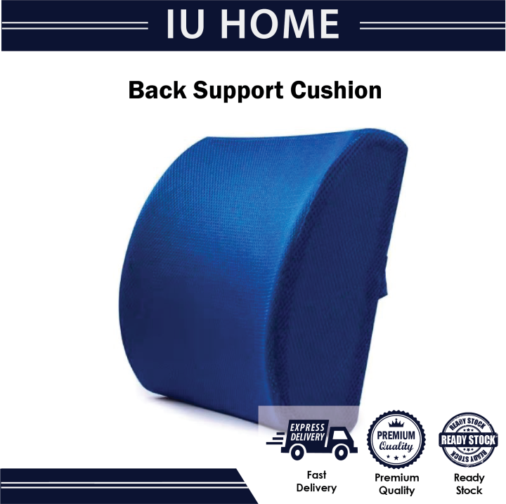 Premium Memory Foam Lumbar Back Support Cushion Lumbar Pillow 3D seat