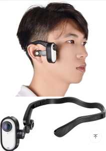 PULUZ PU974B Magnetic POV for insta360 go3/3s Mount Head Mount for Insta360 GO 3/3S Head Mount Accessories