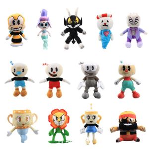 Cuphead Plush Toy Adventure Game Mugman Stuffed Dolls Anime Toys for Kids Birthday Gifts