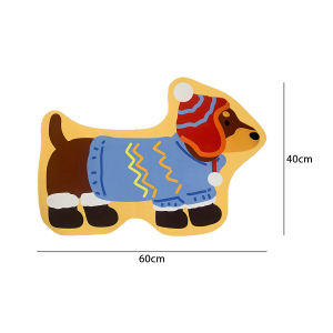 พรมเช็ดเท้าลายการ์ตูน40*60 น่ารัก พรมห้องครัว แผ่นดูดซับโคลนไดอะตอม พรมห้องน้ำหนังPU-แห้งง่าย