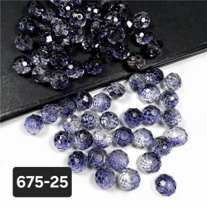 (20 hạt)Hạt pha lê loang màu 10mm Nguyên liệu làm trang sức cổ trang Nguyên liệu diy