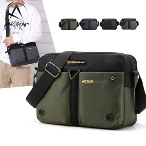 Ando Design 2020 New Men Bucket Shape Messenger Bag Travel Shoulder Bags Large Capacity Lightweight Waterproof Oxford Cloth Casual