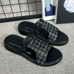 Sandal Wedges Wanita Shafea Hitam Sendal Slipper Kekinian Terbaru Korean Style Size 37-40