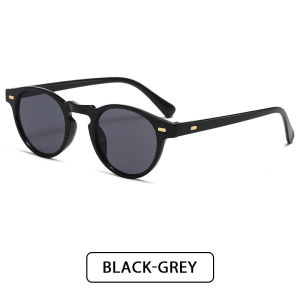 Geovannery Bingkai Retro Bingkai Kacamata Hitam Bingkai Kecil Pria Fashionable Wanita Tren Kacamata Hitam COD