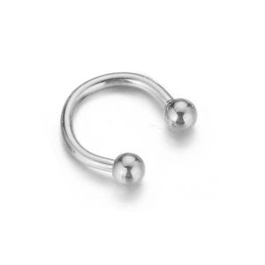 GGFG Helix Fashion 1 Pcs Ball Stainless Steel C Shape Stud Earrings Body Piercing Nose Rings Jewelry Lip Rings