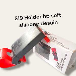 S19 ORIGINAL GANTUNGAN KEMUDI PHONE HOLDER STIR MOBIL CAR SREERING BAR JEPITAN HP SMARTPHONE PEGANG