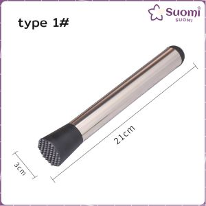 Suomi Stainless Steel Crushed Ice Hammer Cocktail Ice Cube Crusher Fruit Muddle Pestles Bar Tool