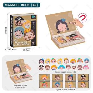 【SG Stock】Animal Theme Magnetic Puzzle Activity Book Creative Portable Magnetic Jigsaw Playbook