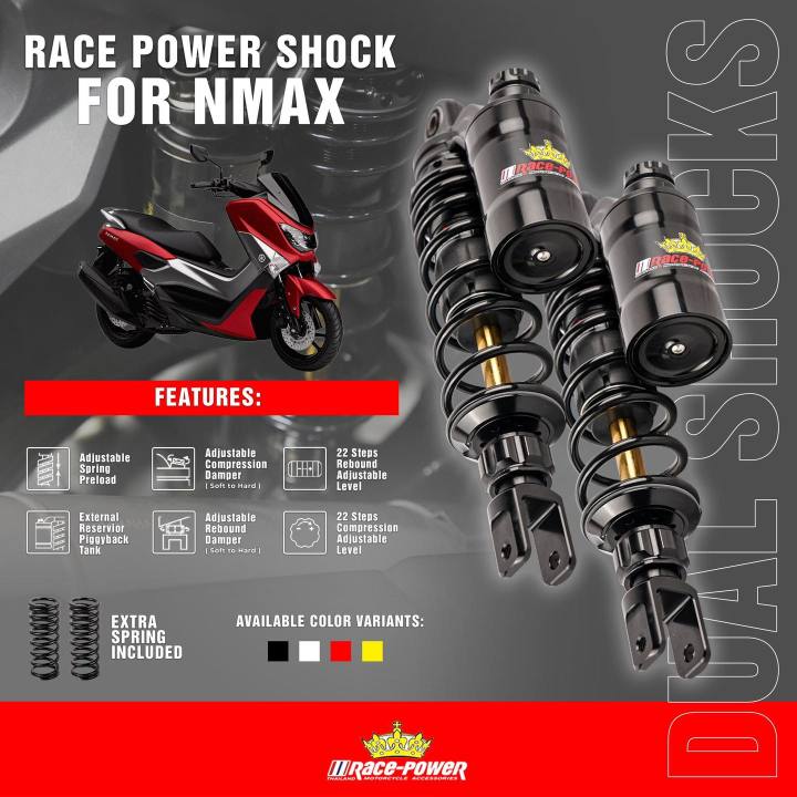 RACE POWER PREMIUM FULLY ADJUSTABLE SHOCK, 1 YEAR WARRANTY, FOR
