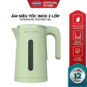 Ấm siêu tốc Inox 2 lớp 1.8L Sunhouse SHD1353