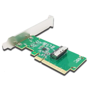 MCIOs 8I PCIe 5.0อะแดปเตอร์ X8 256กิกะไบต์/วินาทีแบนด์วิธความหนาแน่นสูงอุปกรณ์ขยายศูนย์ข้อมูล