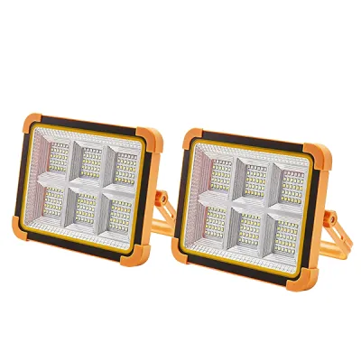 NAJIA LED Solar Lights Outdoor Waterproof Portable Emergency Camping Lighting With Solar Panel USB Rechargeable