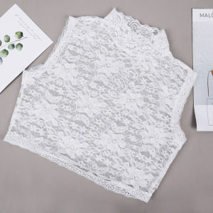 ปกปลอมถอดได้สำหรับผู้หญิงปักคอปกชุดเคปขนาดเล็กสร้อยอุปกรณ์เสื้อผ้าหรูหรา