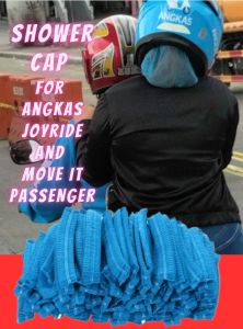Shower cap for Angkas and Joyride Passenger (BLUE) Bouffant Cap/ Surgical Cap 100pcs 21inch disposable