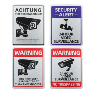 Oxidation Proof Security Advisory Sign Quick Arrange For Observation Locations Storage Facilities And Limited Districts