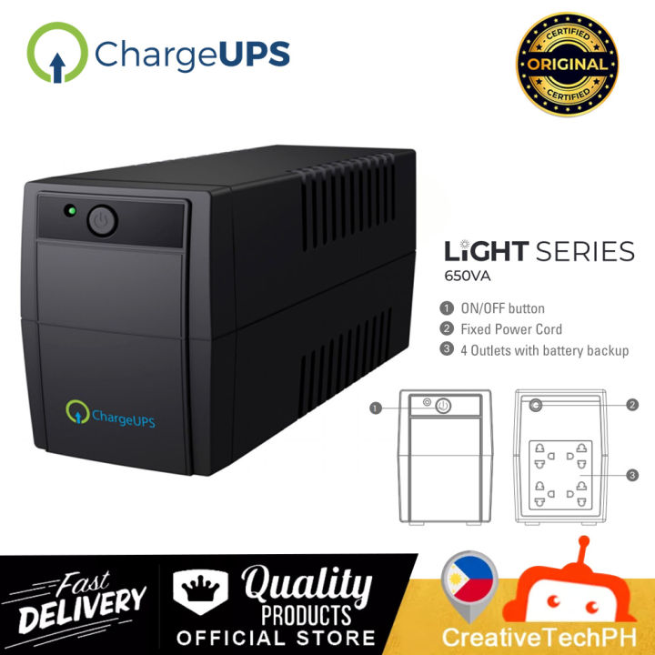 CHARGEUPS Light 650VA Lazada PH