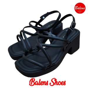 BL-2317 Sandal Selop Jelly Wedges Wanita Tali Silang Tinggi 7cm Import Terbaru PCU