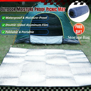Foldable Outdoor Camping Mat Moisture-proof Aluminum Foil Double Side Beach Picnic Mat