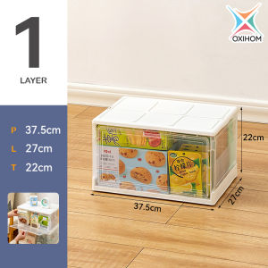 Oxihom Container Box Lipat Kotak Penyimpanan Folding Storage Box Plastik
