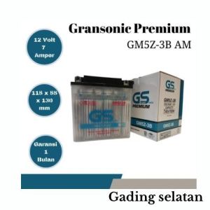 Aki Motor Basah Satria Supra Rc100 Mio Jupiter Grand sonic GM5Z-3B