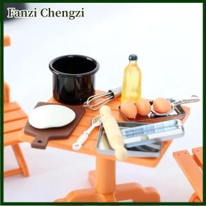 Fanzi 1set Dollhouse Miniature Kitchen Cooking Model DIY Doll Furniture Accessories