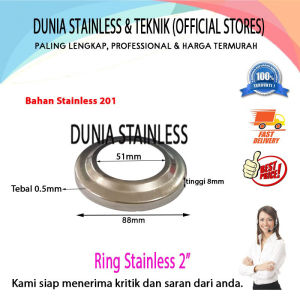 Ring Stainless 2" (201) untuk hiasan aksesories stainless steel