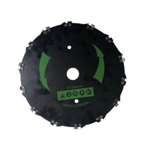 9 inches High-Powered Grass Cutter 10000 RPM Chainsaw Tooth for Gas-powered Trimmers / Brush Cutters with 30cc Engines
