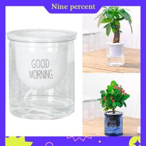 Nine percent Transparent Flower Pot Self-Watering Plant Flower Pot Home Garden Decoration