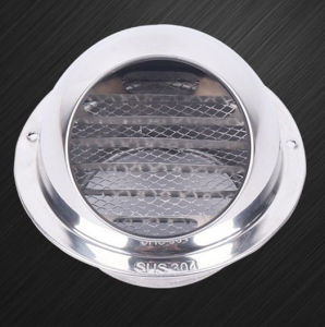 304 Stainless Steel Exhaust Cap Air Vent Ducting Ventilation Exhaust Grille Cover Vent Cap Wall Air Outlet Exhaust Cover