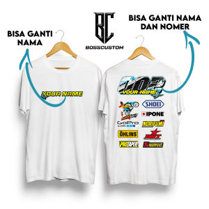 Bosscustom KAOS RACING CUSTOM BISA TAMBAH NAMA DAN NOMOR | KAOS RACING | KAOS FULL SPONSOR | BAJU CORNERING MURAH | KAOS RACING TEAM | MEKANIK AMATIR |- T-Shirt Pria -Atasan pria - Fashion Pria -Kaos Pria - Kaos Distro  - KAOS COWOK CEWEK DEWASA 2023