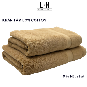 Khăn tắm Kokoya basic 50x100cm 60x120cm với sợi bông cotton dày thấm hút tốt không đổ lông không ra màu
