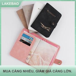 【LAKEBAO】 Hộ chiếu không thấm nước chủ bao gồm trường hợp du lịch PU da thẻ tín dụng ví dễ thương cuốn sách hộ chiếu cho phụ nữ người đàn ông hộ chiếu Bìa