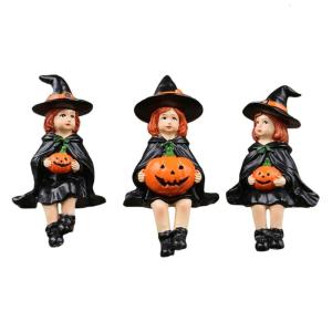 Nhựa Halloween Kiểu dáng thiết lập của 3 không thấm nước phù thủy giữ bí ngô con số cho trong nhà và ngoài trời nhà kệ và vườn