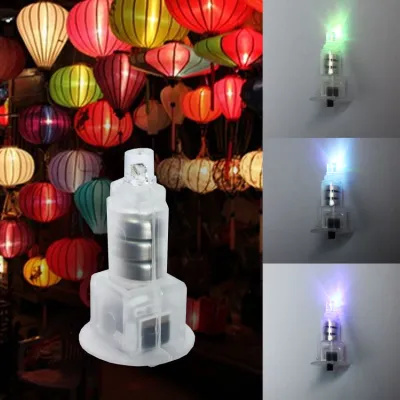 COMBO 05 ĐÈN LED MINI DÙNG PIN - lắp vào đèn lồng đèn trung thu đồ chơi trẻ em... 7 MÀU CÓ CHỚP