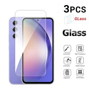Full Cover Transparent Tempered Glass for Samsung Galaxy A54 A34 5G A14 Screen Protector Anti-Scratch Clear Glass For SamsungA14 4G LTE A 54 34 2023 Clear Protective Film