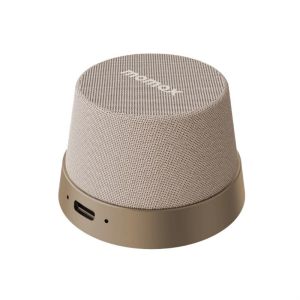 MOMAX 1-Vibe Go Smart Bluetooth Speaker Portable Magnetic Mini Speaker 360° Surround Sound Wireless Speaker Phone Stand IPX6