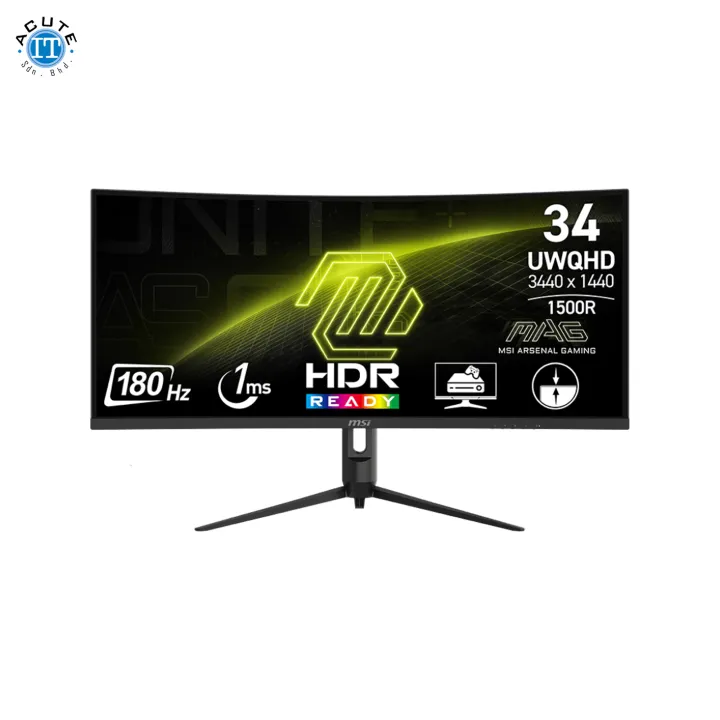 MSI Optix MAG 342CQR E2 – 34" QHD Curved Gaming Monitor