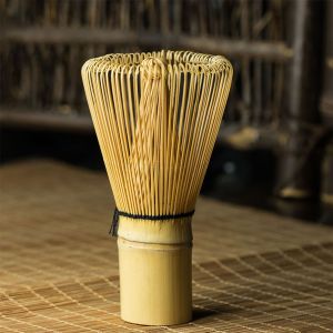 NOBLELYN 80 Fringe Home Green Tea Japanese Tea Set Kitchen Matcha Tea Tools Matcha Tea Powder Whisk Bamboo Brush Bamboo Accessories