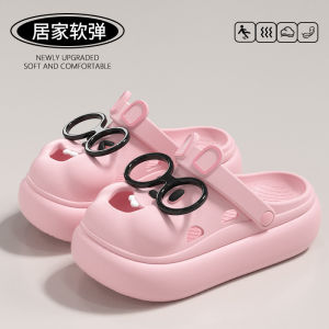 Free Shipping FXAI Cute Glasses Rabbit Clogs WomenS 2026 New Summer Outdoor Non-Slip Thick-Soled Fashion Closed-Toe Slippers