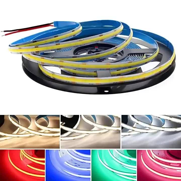 cob Light Strip Self-Adhesive led Light Strip 12v Low Voltage 24V ...