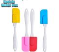 SPATULA MASAK SILIKON TAHAN PANAS FOOD GRADE SPATULA PENGADUK KUE ADONAN. 