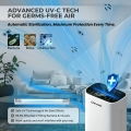 ONEHOME Air Purifier For Home Appliances Anti-PM2.5 Portable Remote with HEPA Filter K1 Purifier. 